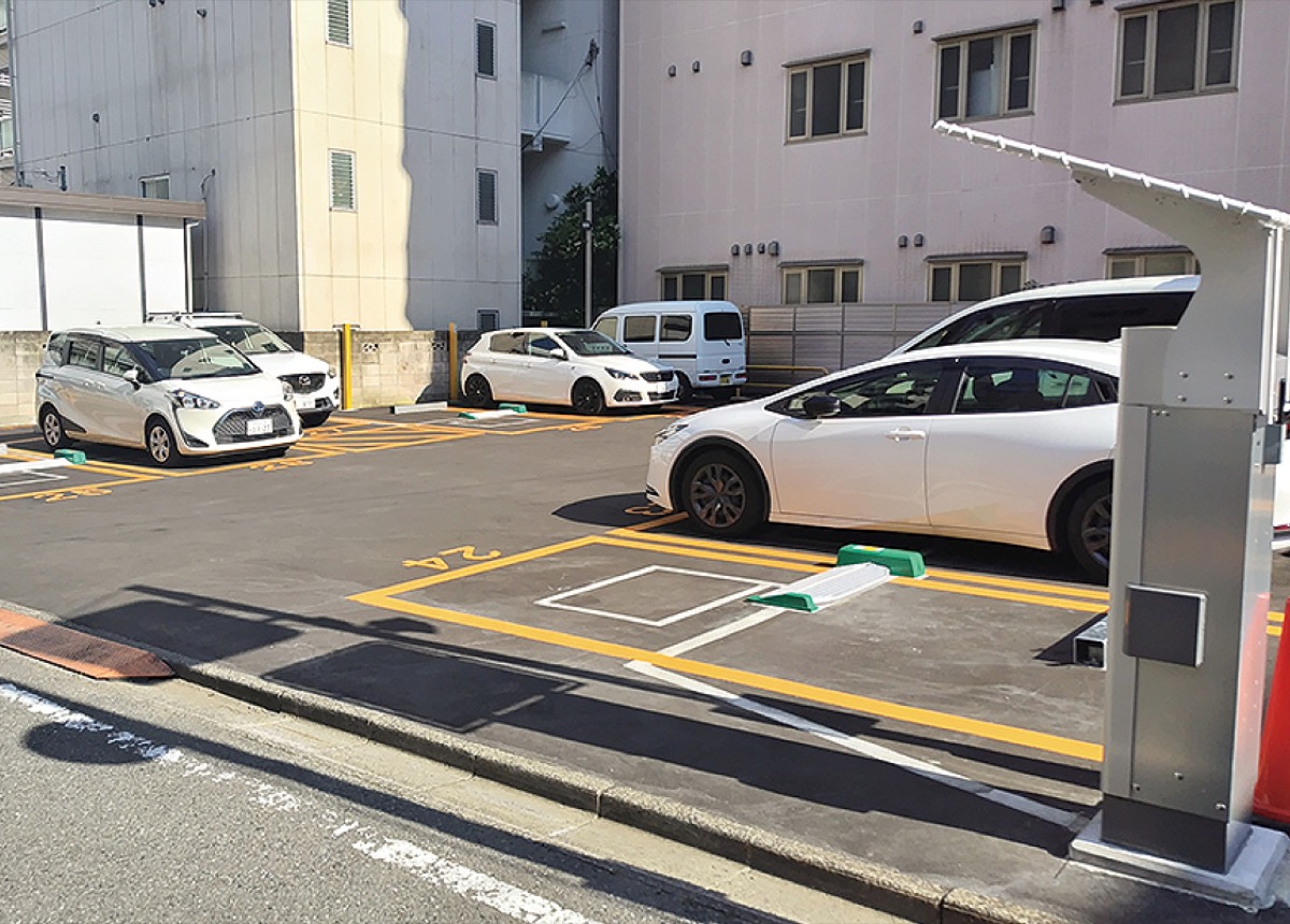 時間貸し駐車場の一例（八王子市東町）
