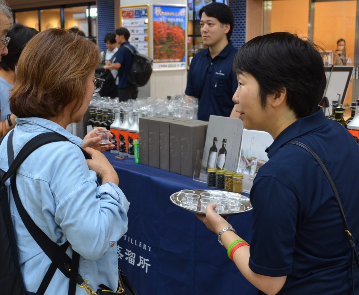クラフトジンの試飲も