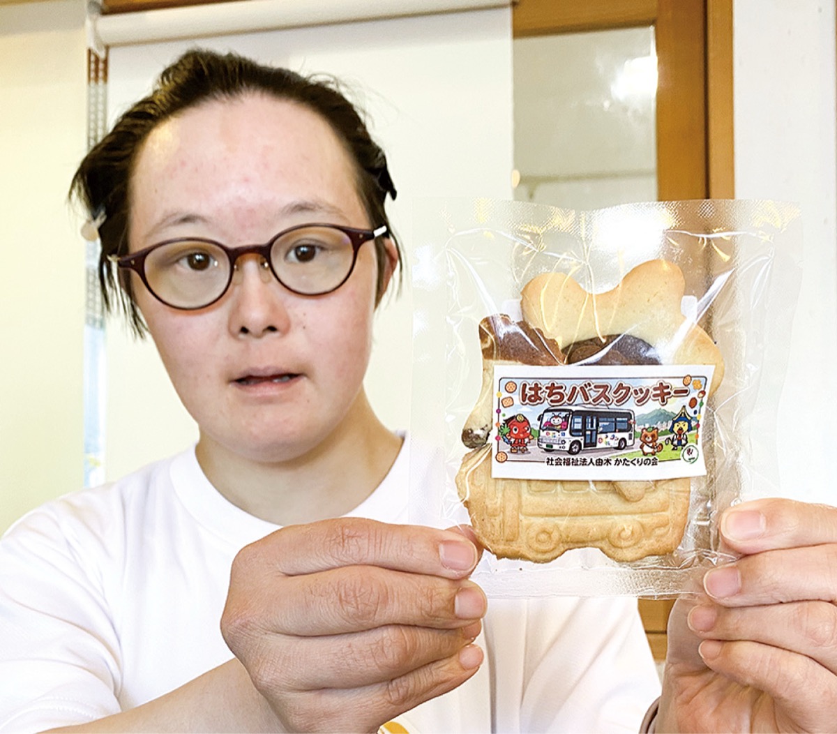 製造したはちバスクッキー