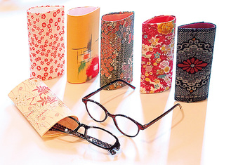 眼鏡ケース作りも体験できる