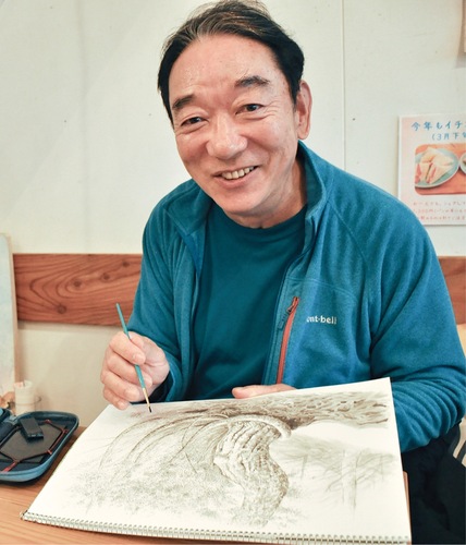 自己流の墨絵。楽しむが基本スタンス