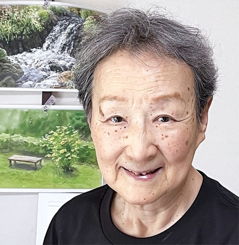 絵を描いて平和を感じる金木さん