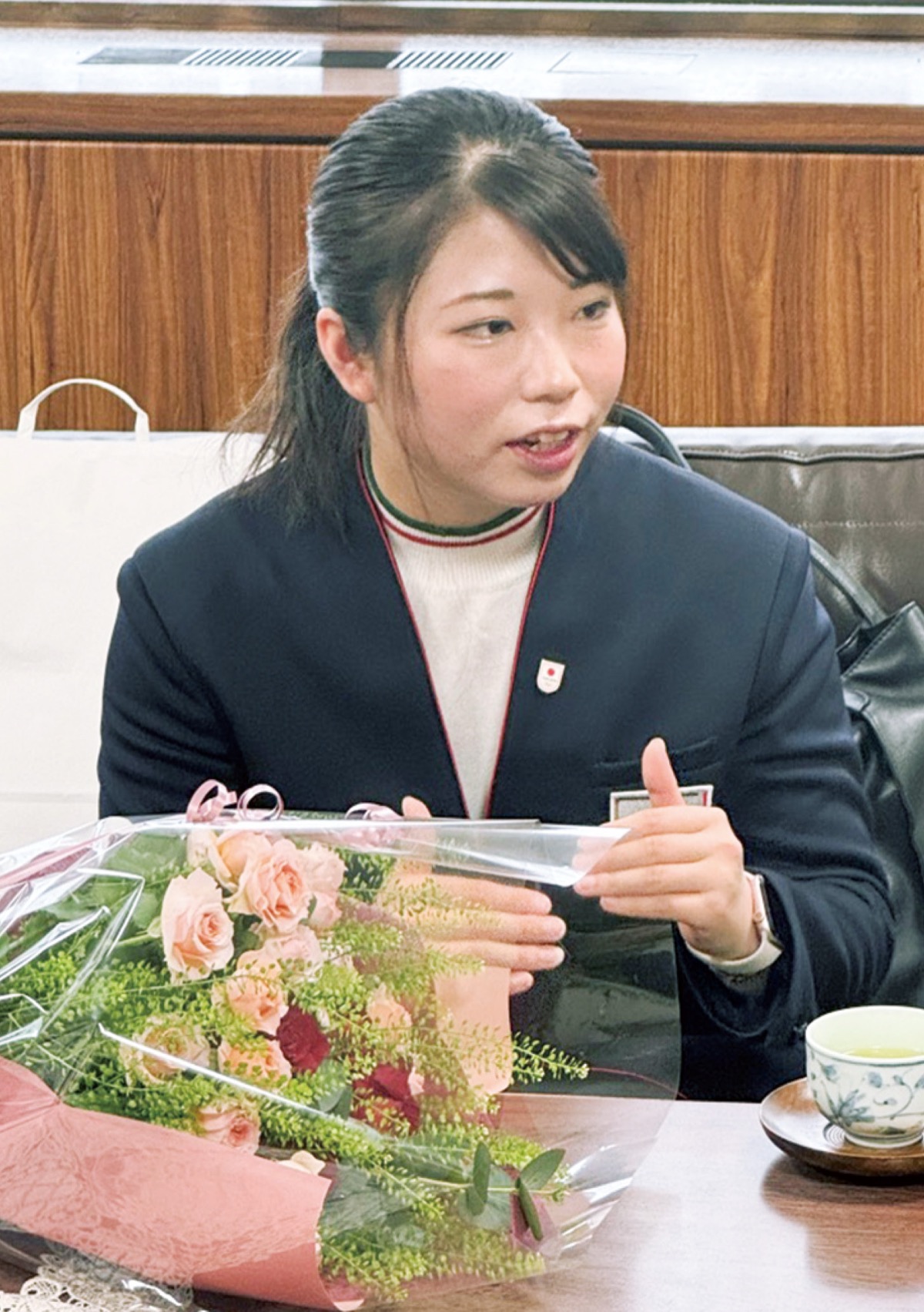 五輪での様子を語る冨高さん