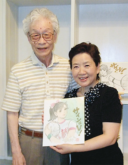 望月さんと星野さん　＝撮影・井上貴雄さん