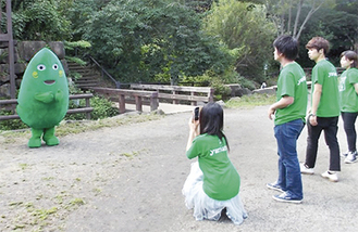泉の森での青学生応援団による撮影会