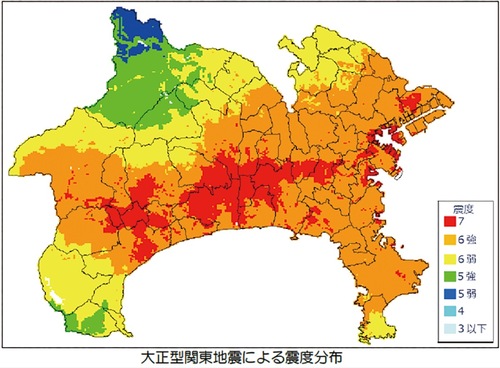 【大正型関東大地震による最新の想定死者数】厚木市／400人、大和市250人、海老名市240人、座間市100人、綾瀬市250人、愛川町0人、清川村0人（神奈川県地震被害想定調査報告書より抜粋）