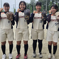 全国大会での活躍を誓う（左から）伊藤さん、神崎さん、中田さん、山本さん