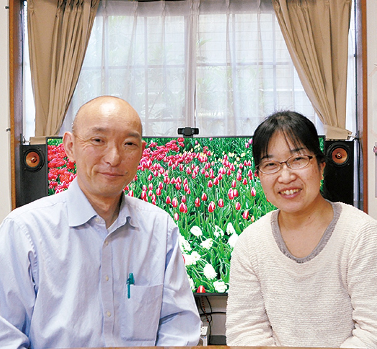 笑顔でお出迎え