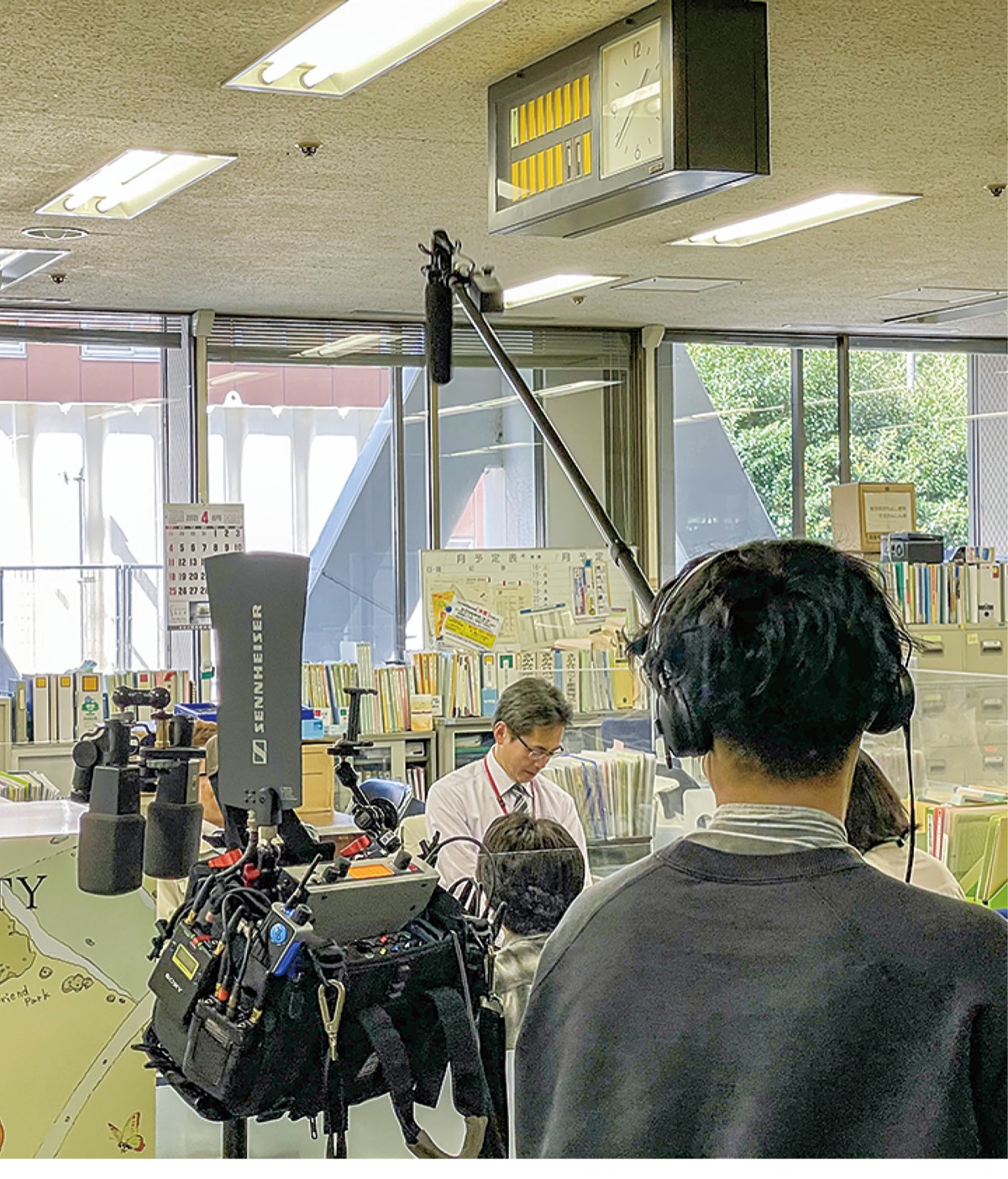 撮影は市役所ほか各地で行われた