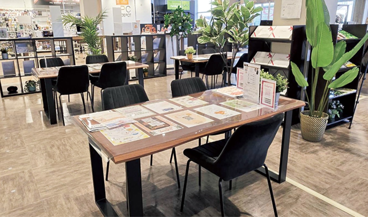 カフェのような落ち着いた雰囲気で相談できる