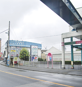 小田急線南側・県道西側が再開発事業の検討エリア