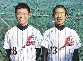 田中選手（左）と瀧沢選手（右）