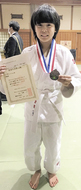 柔道新人戦で準優勝