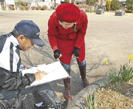 三川公園で絵画教室