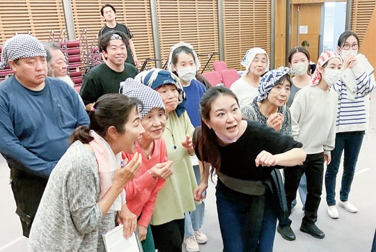 海老名市文化会館での練習