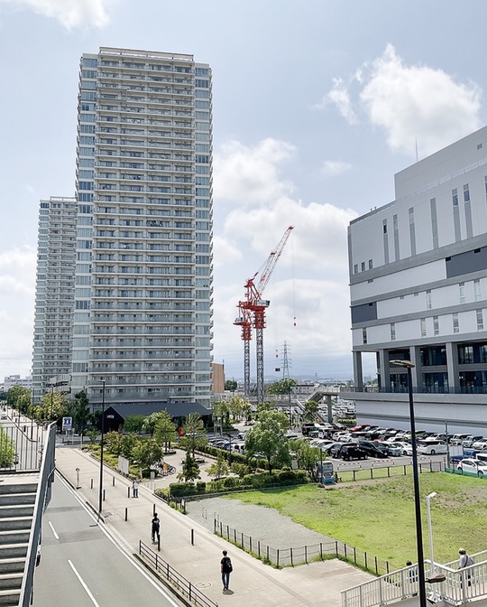 マンション開発が続くめぐみ町