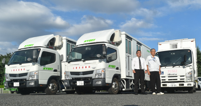 海老名の企業２社が協力し、トイレカーを熊本の被災地へ