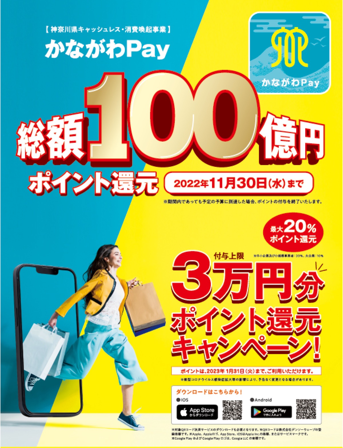 総額100億円「かながわPay」 ポイント還元で買い物上手 | 海老名