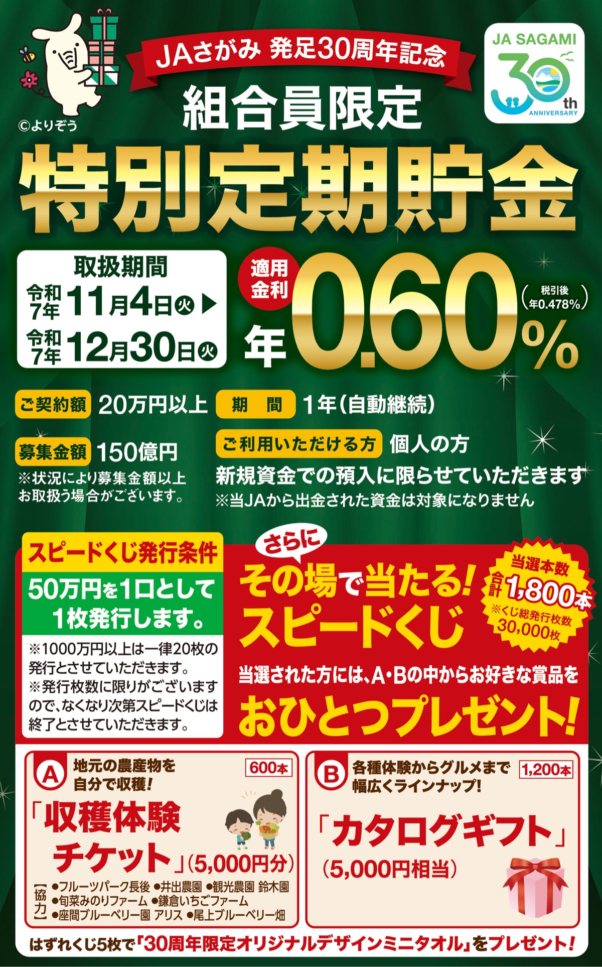２つのお得な定期貯金