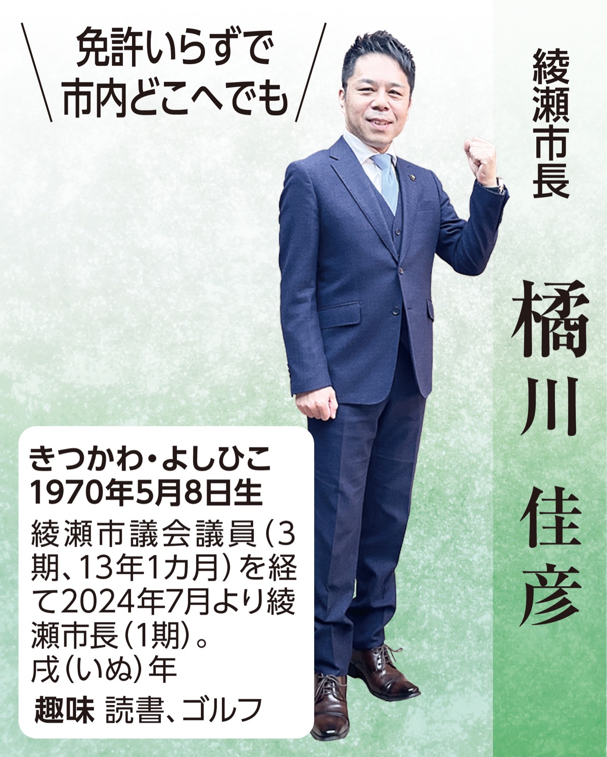 暮らしやすい！綾瀬のまち