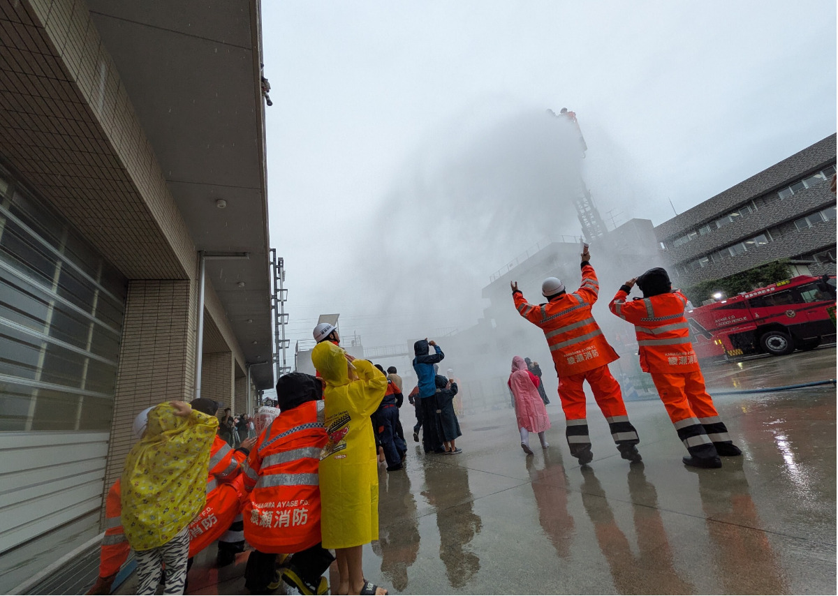 イベントの最後に行われた「大雨体験」