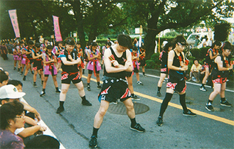 燦夏祭のパレードで演技した時の様子