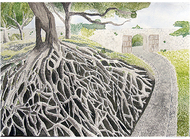 児童の絵画320点並ぶ