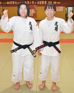 姉妹で柔道関東大会へ