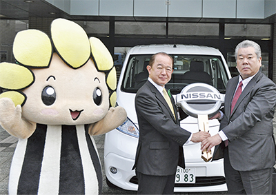 電気自動車を３年間貸与