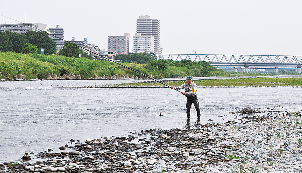太公望にんまり アユ活況