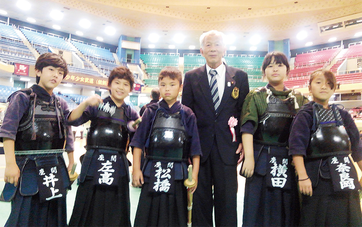 銃剣道で努力賞