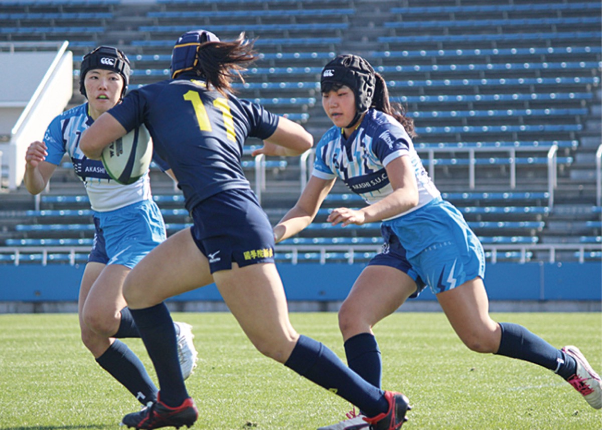 女子ラグビーを観戦