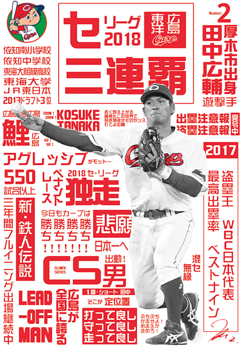 広島東洋カープ 田中広輔選手の活躍称え 手作りポスターを掲示 厚木 愛川 清川 タウンニュース