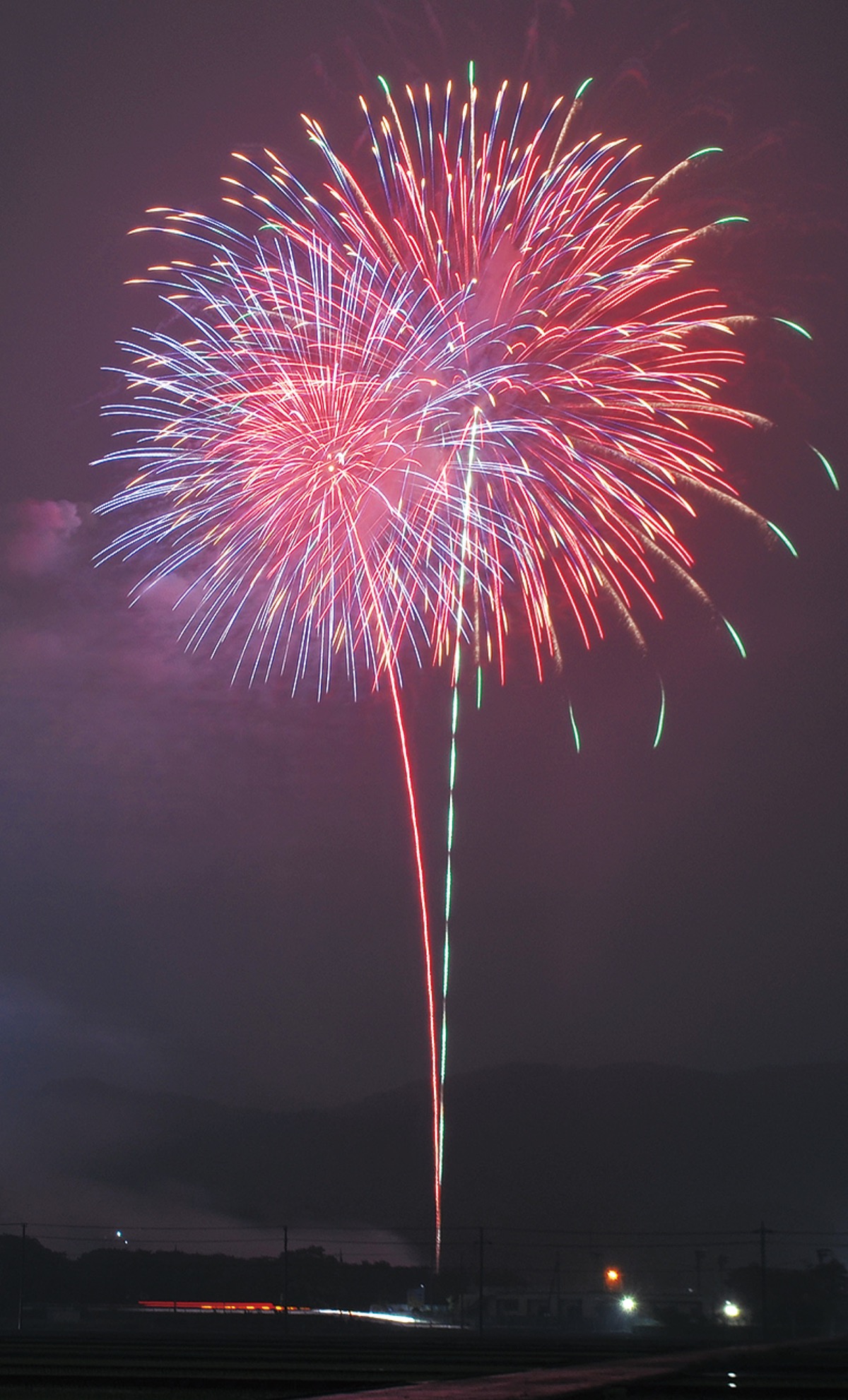 厚木の夜空にも大輪