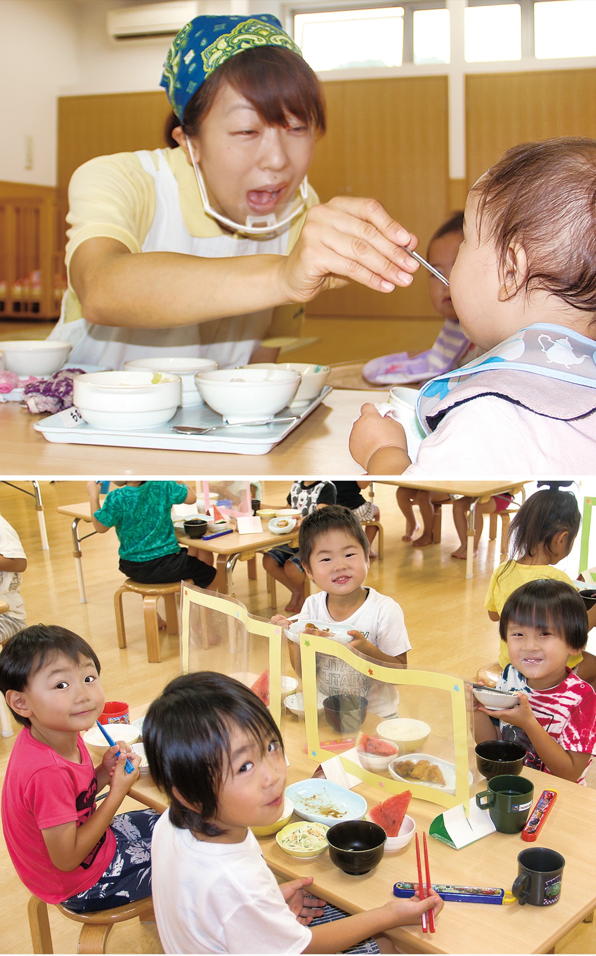 透明マスクでしっかり あ ん 飯山 みらくる保育園 厚木 愛川 清川 タウンニュース