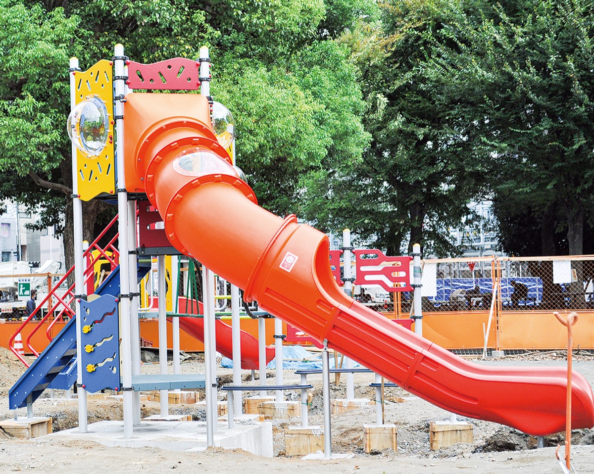 工事が進む厚木さつき公園（10月６日撮影）