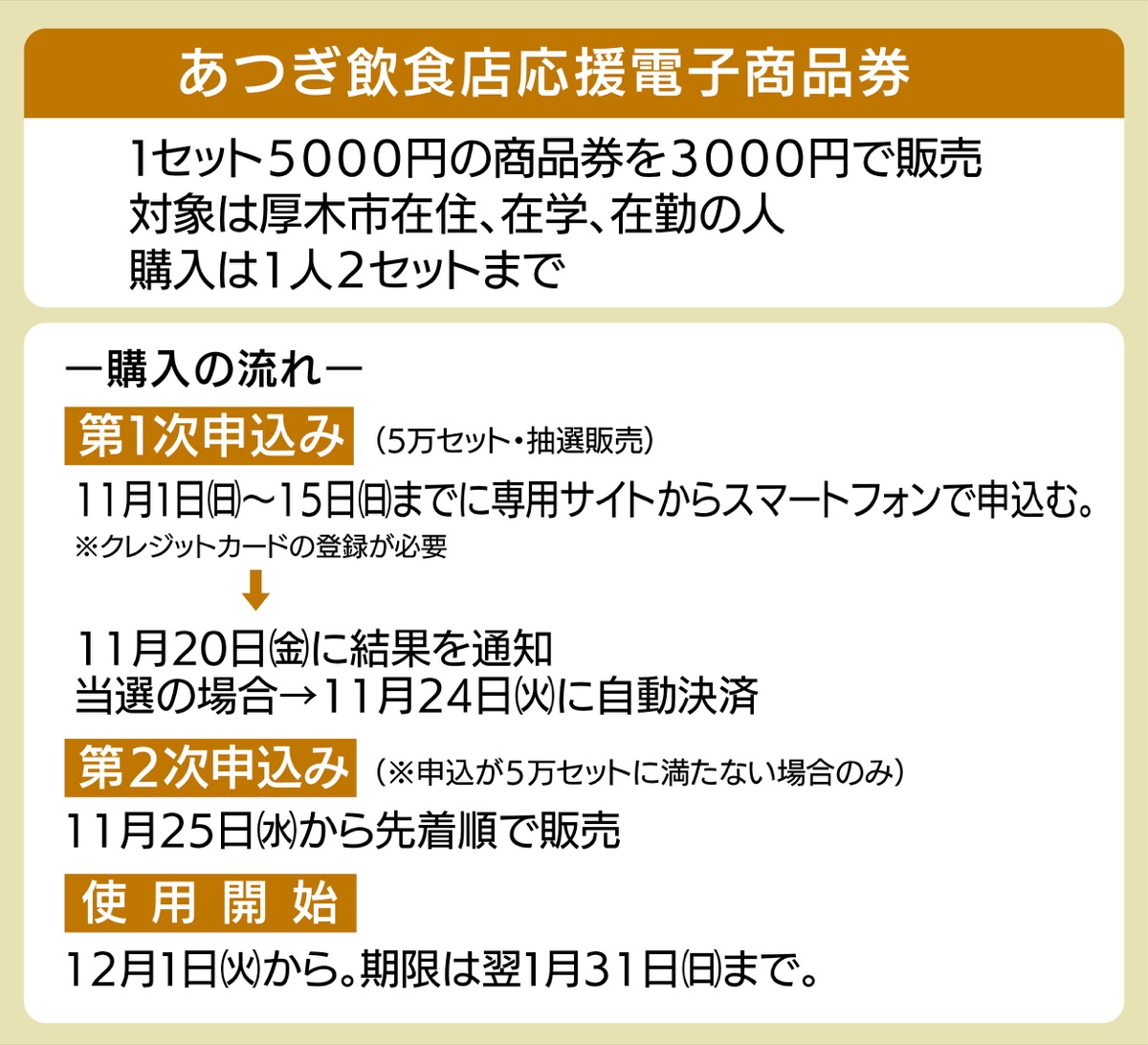 厚木 市 電子 商品 券