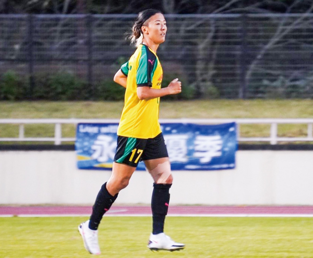 永里優季選手は後半35分から出場