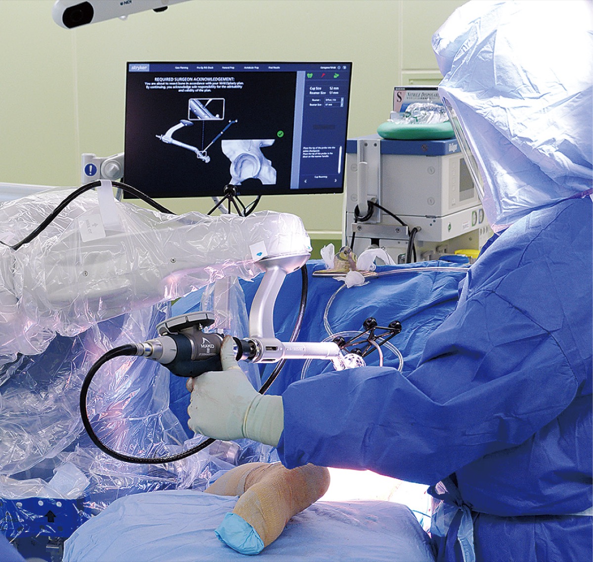 昨年導入した手術用ロボット