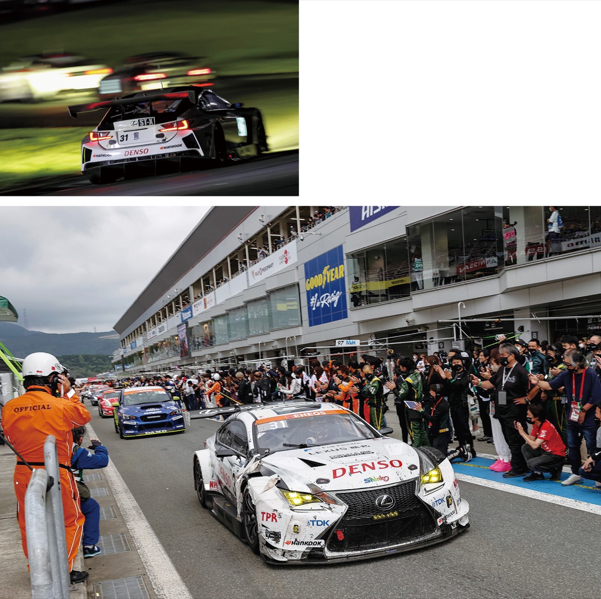 耐久レースの風景　24時間で戦うことも（いずれもａｐｒ提供）