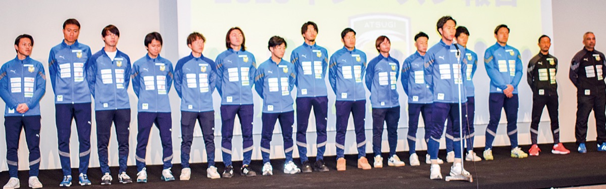 選手を代表して田代主将があいさつ