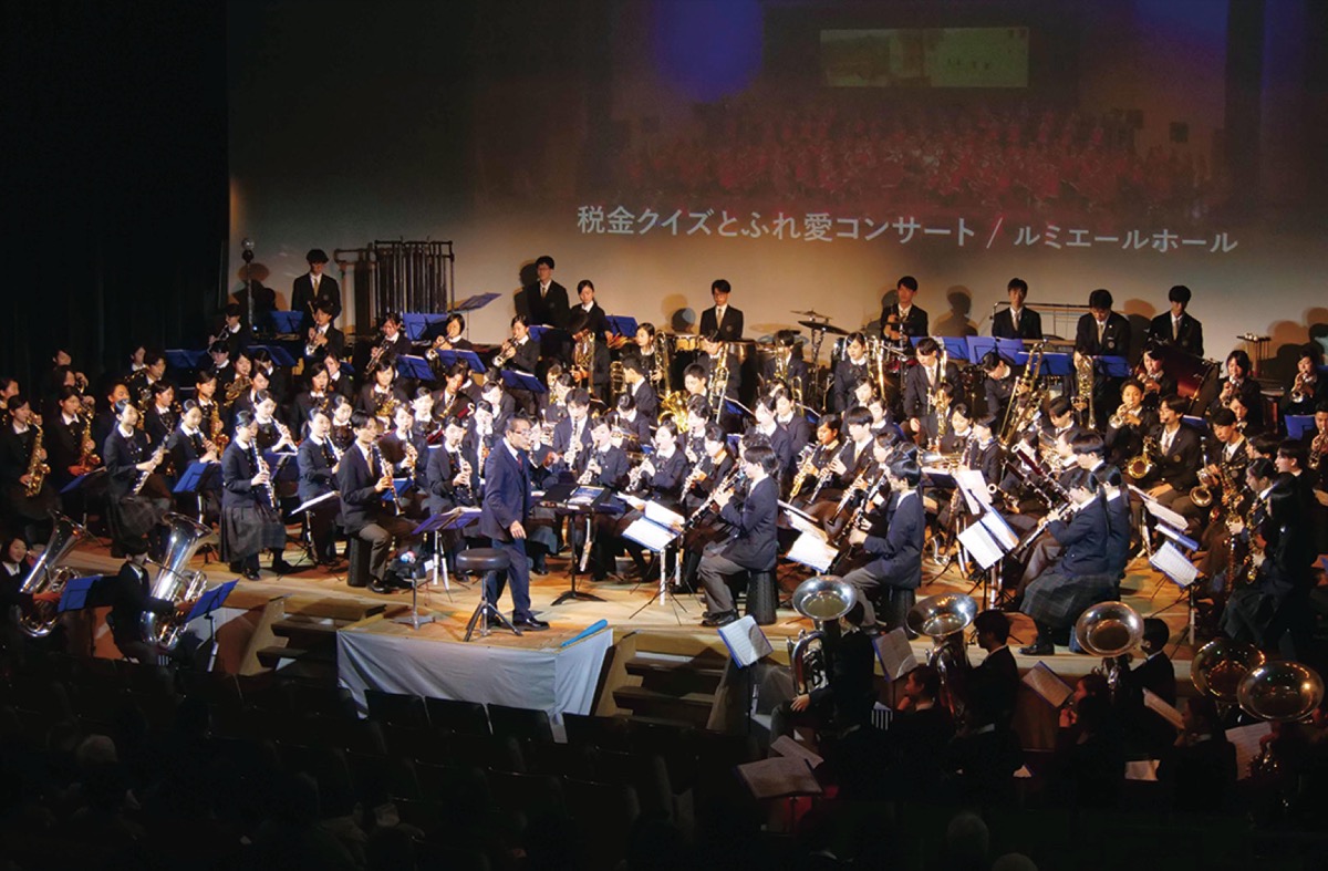 大阪桐蔭高校が演奏会