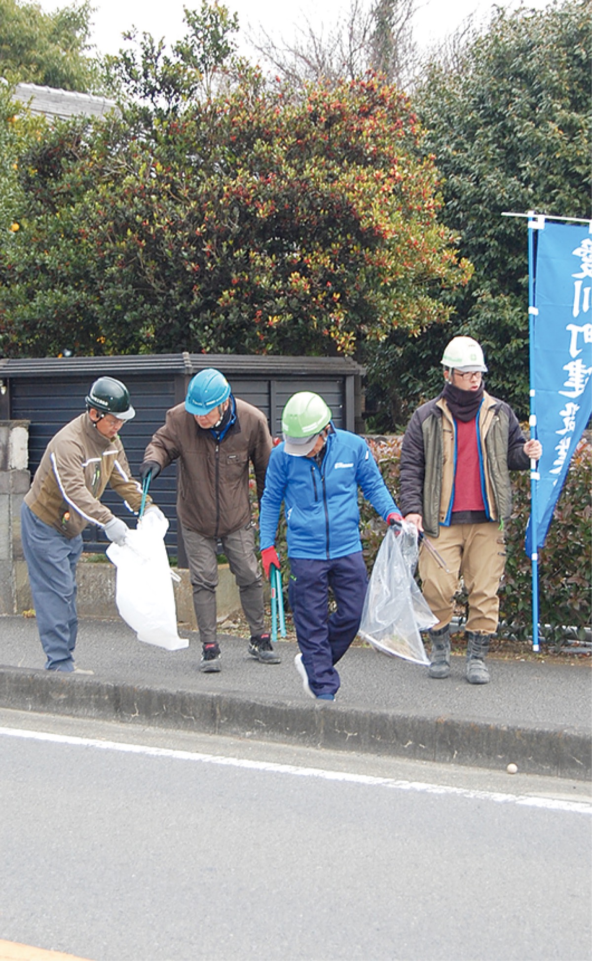 新春の快走願い通路清掃