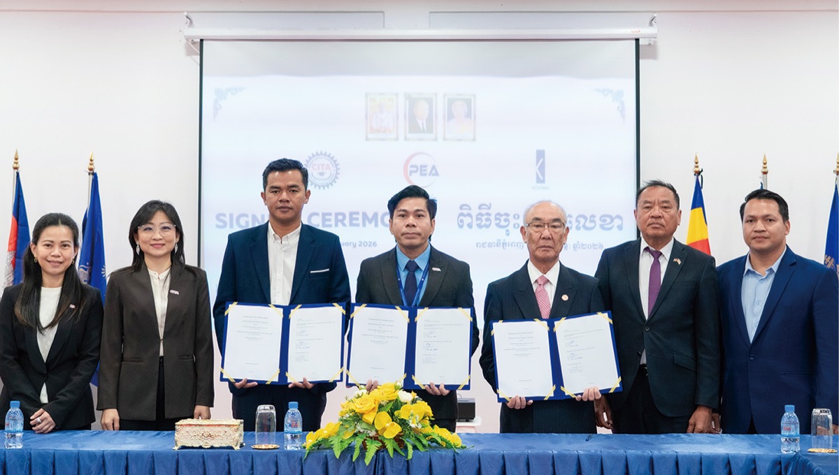 職業訓練校、送り出し機関との調印式