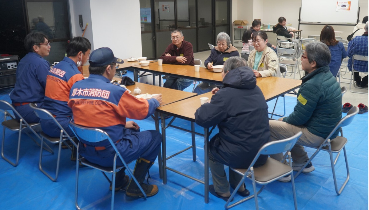 地元消防団と防災について議論した