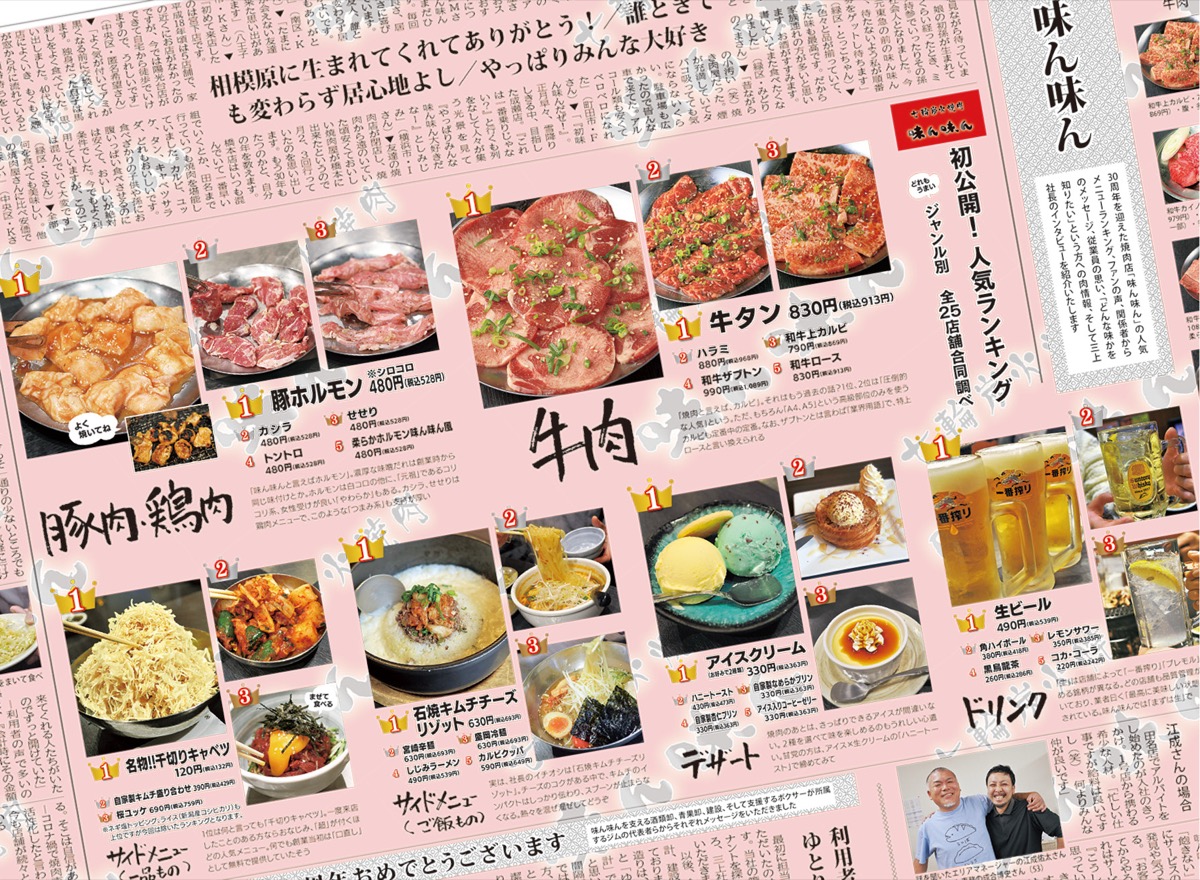 2024年、30周年記念で発行したタウンニュース特別号