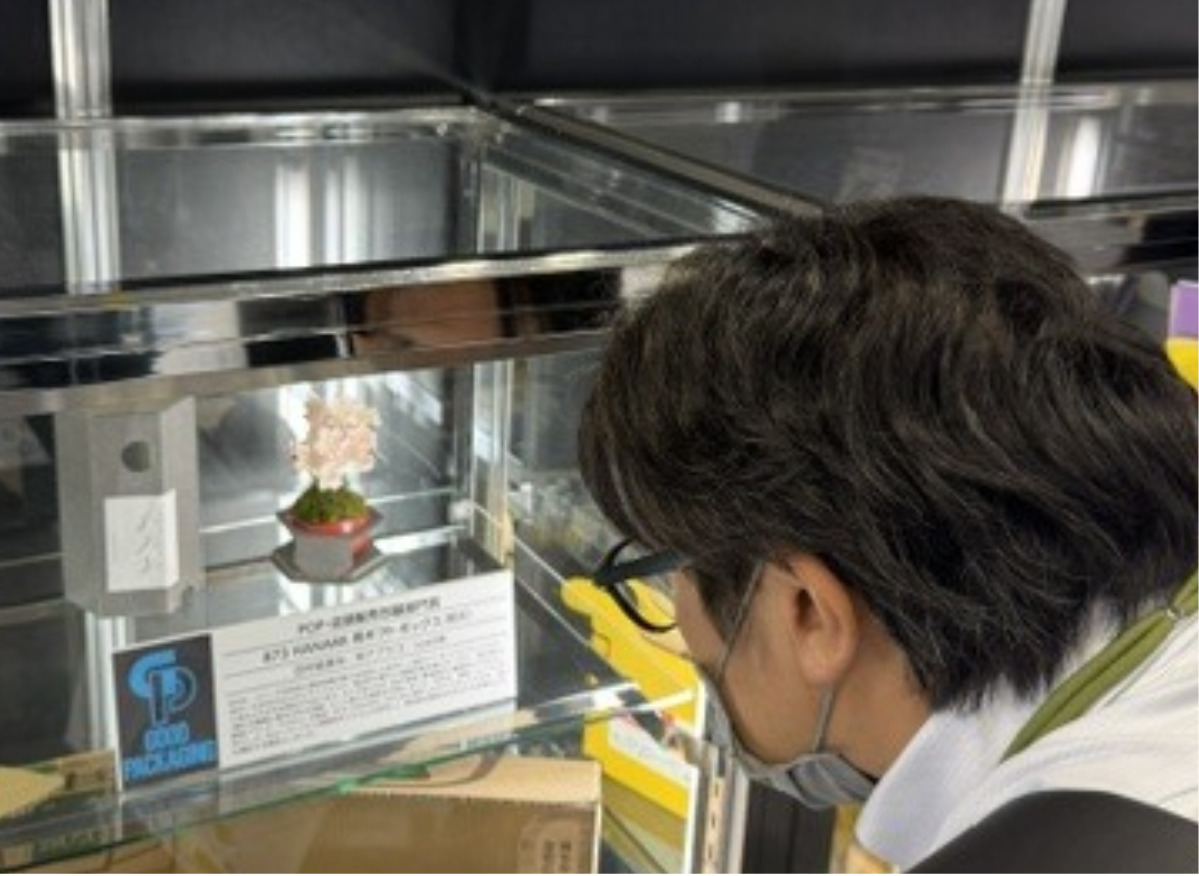 ビッグサイトでの展示(同社提供)