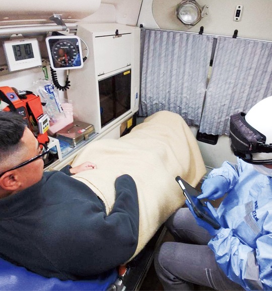 マイナ保険証による実証事業の様子