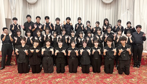 伊志田高校吹奏楽部のメンバー