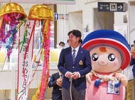 市役所に凱旋訪問